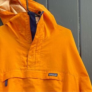 Patagonia 1/4 Zip Windbreaker Pullover Orange Mens Large